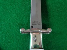 AGA Campolin Blonde Horn 9" Folding Guard Lock Back MINT !