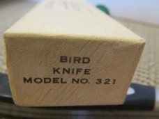 Buck Pre Date Code Rough Saw Cut Black Delrin Bird Knife Model #321