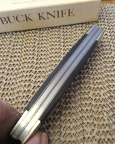 Buck Pre Date Code Rough Saw Cut Black Delrin Bird Knife Model #321