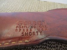 Gerber 1970 Armorhide finish Finger Groove Fixed Blade Mode Shorty