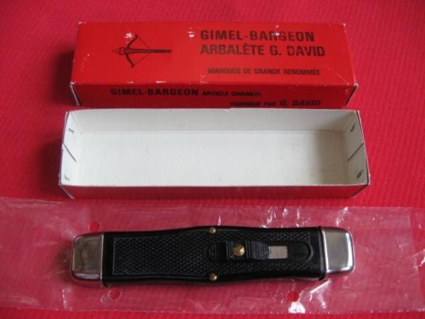 Vintage Bargeon FRENCH OTF Arbalete G. David Switchblade Knife