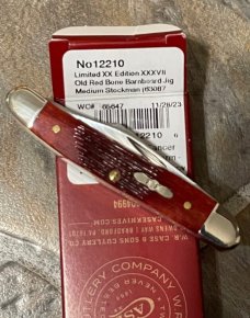 CASE XX 2023 ** LIMITED EDITION XXXVII OLD RED MEDIUM STOCKMAN