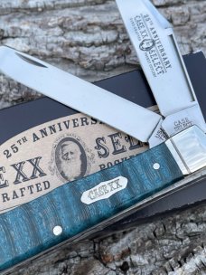 CASE XX SELECT ** 2023 TURQUOISE CURLY MAPLE WOOD TRAPPER