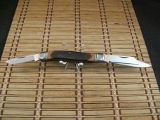 SCHRADE 858 LUMBERJACK VINTAGE U.S.A. MADE MINT NEW CARBONIZED STAINLESS STEEL FOLDING POCKET KNIFE