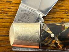 Fight'n Rooster Ltd Ed 1994 "God Bless Texas" Stockman Knife w/Celluloid Scales SN#025 Germany