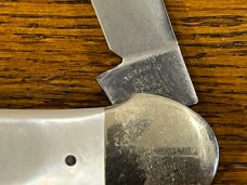 Fight'n Rooster Ltd Ed 1990 International Cutlery Club Canoe Knife w/MOP Scales SN#065 Germany