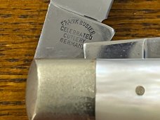 Fight'n Rooster Ltd Ed 1996 "Fort City Knife Collectors" Trapper Knife w/MOP Sc