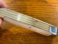 Fight'n Rooster Ltd Ed 1996 "Fort City Knife Collectors" Trapper Knife w/MOP Sc