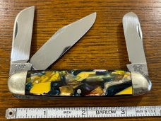 Fight'n Rooster Ltd Ed 1985 "Tennessee Kentucky Knife Club" Cigar w/Celluloid Scales SN#079 Germany
