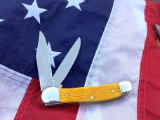 J A Henckels Copperhead with Yellow Bone Handles & Black Shield -NOS