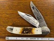 Standing Stone Cutlery Ltd Ed Frank Clement Memorial 2-Blade Copperhead Knife w/Stag Scales SN#495