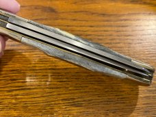 Parker 1995 Greatest Knife Show On Earth Display Award 2-Blade Trapper Knife w/Jigged Bone Scales 