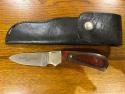 01 Parker-Edwards Spear Point Hunting Knife w/Stainless Steel Blade & Pakkawood Scales A018S  