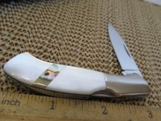 Browning Pearl & Abalone Mid-Lock Folder  Model #308 Japan