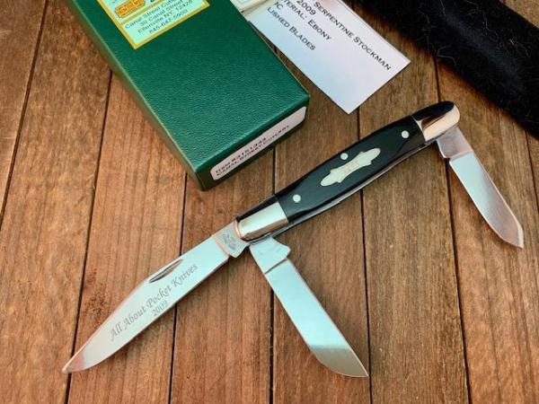 Canal Street Cutlery Stockman AAPK 2009 Annual Club Knife Ebony