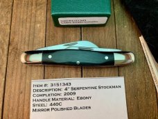 Canal Street Cutlery Stockman AAPK 2009 Annual Club Knife Ebony