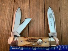 Queen Joe Pardue Design 3 Back Spring Canoe Whittler Stag 1 of 400