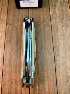 Queen Joe Pardue Design 3 Back Spring Canoe Whittler Stag 1 of 400
