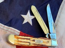 Case xx 1992 Small Trapper w/ Second Cut Bone Handles -Mdl# BWSC6347 SS -NOS & NM/M