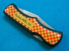 IMPERIAL IRELAND PURINA MILLS AD ADVERTISING STAINLESS CAMPING SURVIVAL FOLDING POCKET KNIFE KNIVES