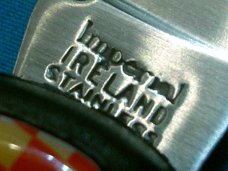 IMPERIAL IRELAND PURINA MILLS AD ADVERTISING STAINLESS CAMPING SURVIVAL FOLDING POCKET KNIFE KNIVES