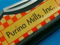IMPERIAL IRELAND PURINA MILLS AD ADVERTISING STAINLESS CAMPING SURVIVAL FOLDING POCKET KNIFE KNIVES