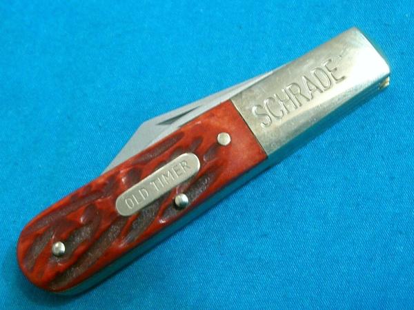 VINTAGE SCHRADE OLD TIMER 280RPB TRACTOR UP BONE BARLOW BAREHEAD FOLDER FOLDING POCKET KNIFE KNIVES VINTAGE SCHRADE OLD TIMER 280RPB TRACTOR UP BONE BARLOW BAREHEAD FOLDER FOLDING POCKET KNIFE KNIVES