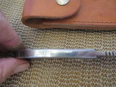 Kershaw Discontinued Fixed Blade Bear Scrimshaw of a Bear & Cubs Model # 2230