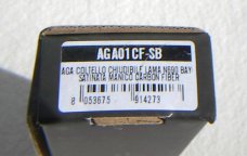 NEW AGA CAMPOLIN "ZERO" ( CARBON FIBER HANDLES ) BAYONET SATIN BLADE 