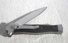 NEW AGA CAMPOLIN "ZERO" ( CARBON FIBER HANDLES ) BAYONET SATIN BLADE 