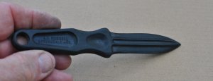A.G. Russell Sting Style Personal Security Knife Not Metal 6 1/2" Lanyard Hole Dagger Sharp