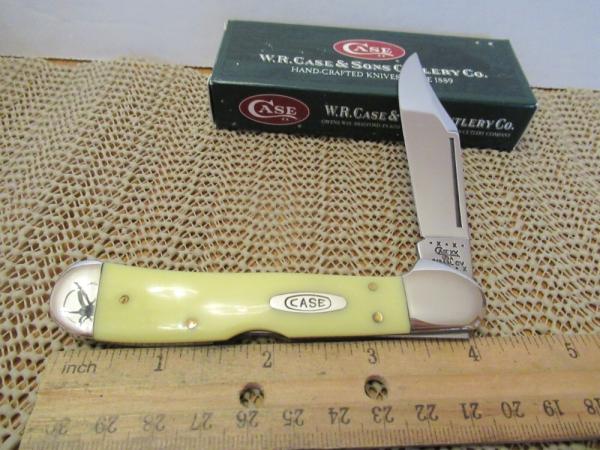 Case XX 2000 Yellow Delrin Copperlock Pattern 31549L CV