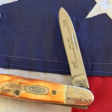 Case xx 1989 Centennial Eisenhower Knife Mdl# 52063 SSP With Super Stag Handles -NOS 