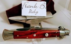 FRANK BELTRAME 11" Cocobolo Italian Stiletto Automatic Knife - Bayonet