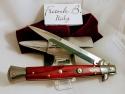 FRANK BELTRAME 11" Cocobolo Italian Stiletto Automatic Knife - Bayonet