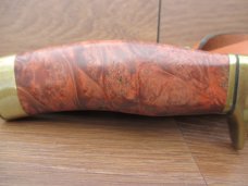 Buck Custom Vanguard With Burl Wood Handles, Elk Cutout 