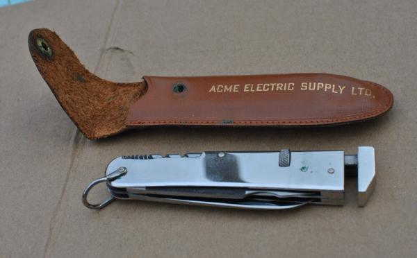 7 Function Multi Tool Nickel Frame 4 1/4" Beautifully Made Tang Marked PAL And Made In Germany 