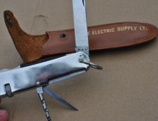 7 Function Multi Tool Nickel Frame 4 1/4" Beautifully Made Tang Marked PAL And Made In Germany 