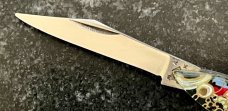 Miniature Keychain Folding Fish Handle Knife, Rare Original Box, Japan