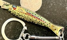 Miniature Keychain Folding Fish Handle Knife, Rare Original Box, Japan