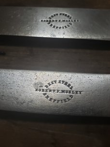 2 Robert F. Mosley Knives - 1800's - Sheffield, England - "Best Steel"