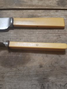2 Robert F. Mosley Knives - 1800's - Sheffield, England - "Best Steel"