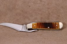 Case XX Antique Rogers Corn Cob Jigged Bone RussLock