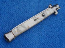 New- 13" Italian Style "Mafia Godfather" Stiletto Pearl handles Dagger grind blade