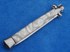 New- 13" Italian Style "Mafia Godfather" Stiletto Pearl handles Dagger grind blade