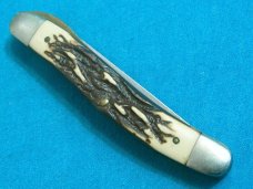 VINTAGE SCHRADE USA 197UH CAT CATS PAW FOLDING LINERLOCK JACK POCKET KNIFE KNIVES OLD TIMER