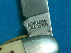 VINTAGE SCHRADE USA 197UH CAT CATS PAW FOLDING LINERLOCK JACK POCKET KNIFE KNIVES OLD TIMER