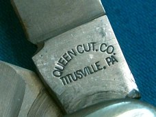 VINTAGE QUEEN CUT CO TITUSVILL BONE STOCKMAN FOLDING PEN JACK POCKET KNIFE KNIVES OLD