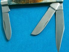VINTAGE MARBLES BENCHMADE TAK FUKUTA SEKI JAPAN BONE STOCKMAN FOLDING POCKET FOLDER KNIFE KNIVES OLD
