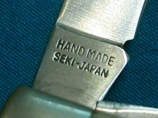 VINTAGE MARBLES BENCHMADE TAK FUKUTA SEKI JAPAN BONE STOCKMAN FOLDING POCKET FOLDER KNIFE KNIVES OLD
